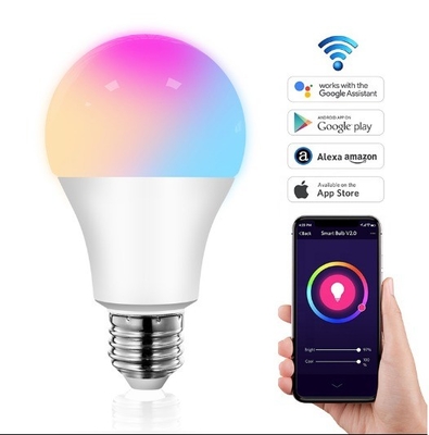 2835SMD LED Chip Wi-Fi RGB LED лампочка с управлением приложением Tuya и функцией гашения