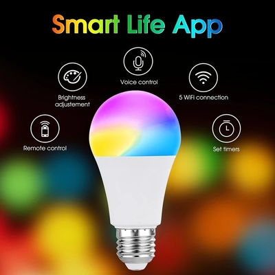 2835SMD LED Chip Wi-Fi RGB LED лампочка с управлением приложением Tuya и функцией гашения